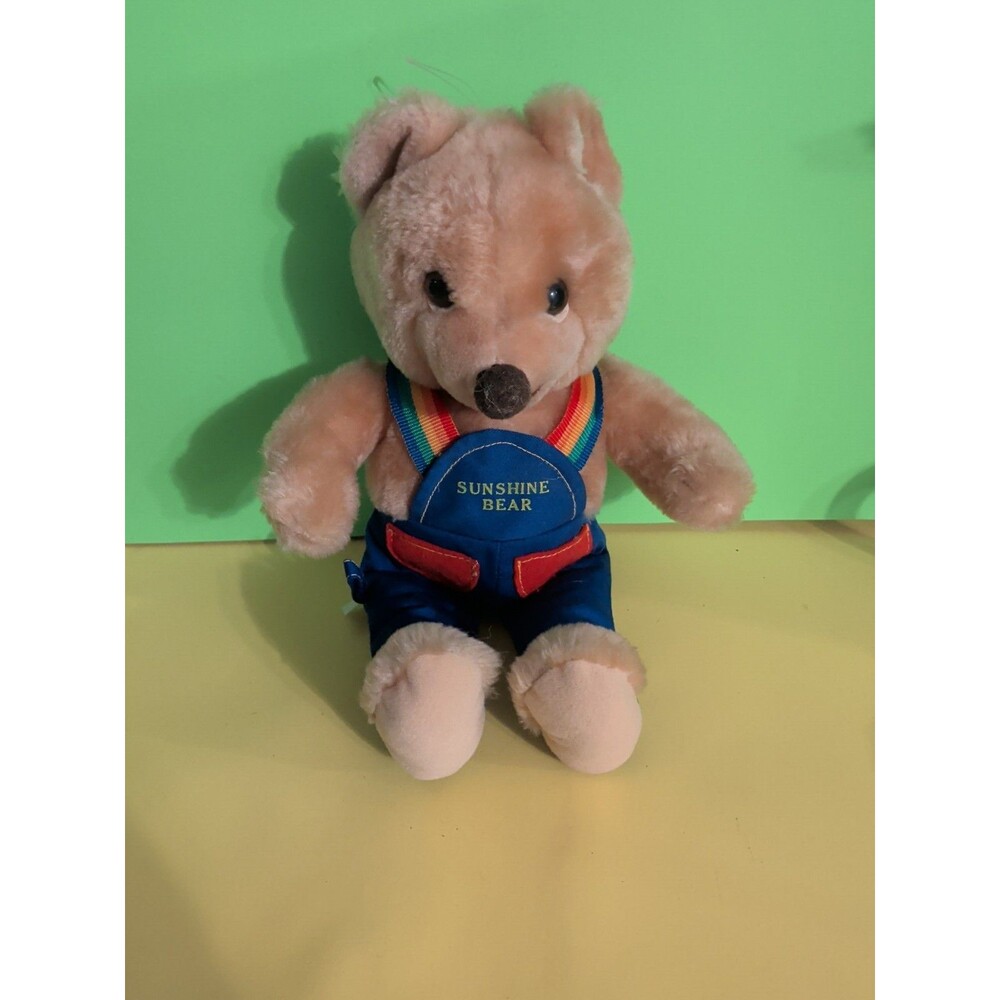 Vintage Knickerbocker Sunshine Bear Teddy Bear Animals Of Distinction Rainbow